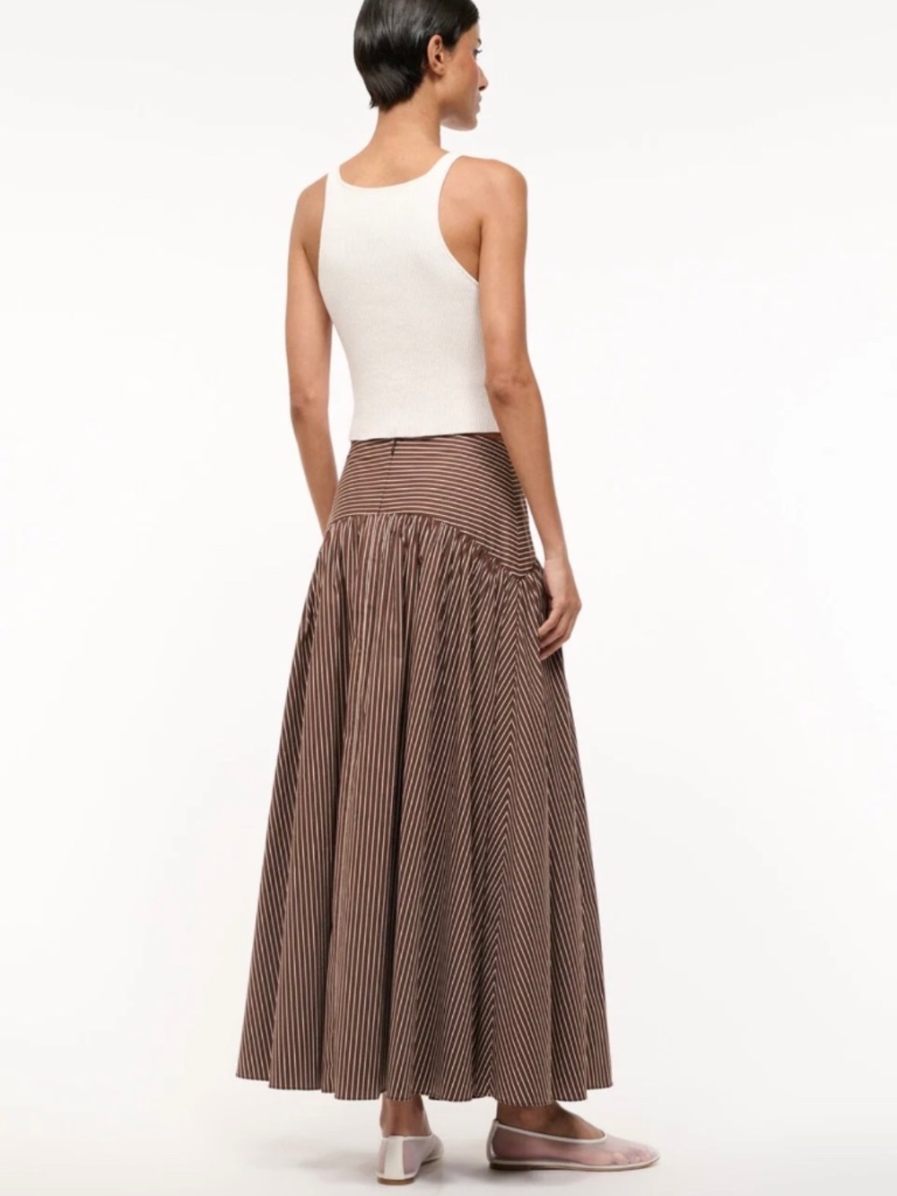 STAUD Basque Waist Skirt - Picture 2 of 6